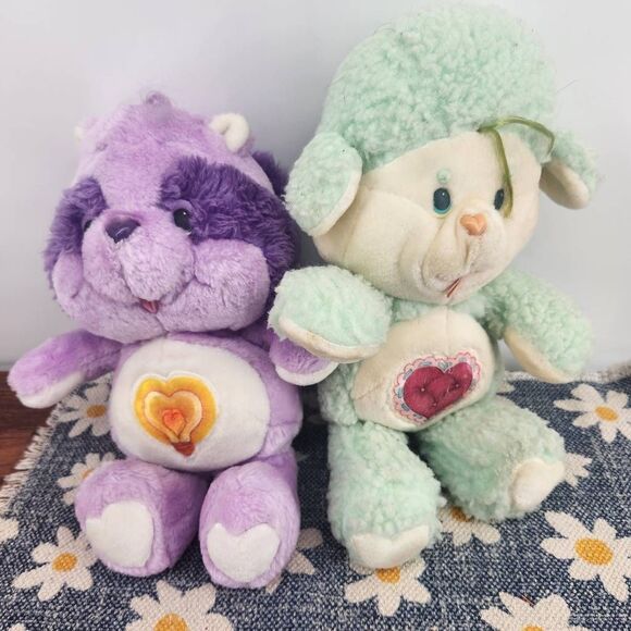 Care Bears Toys Vintage 984 Kenner Care Bear Cousins Gentle Raccoon Heart Lamb Plush Toy 13